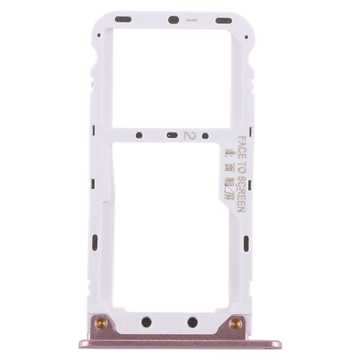 2 SIM Card Tray / Micro SD Card Tray for Xiaomi Redmi Note 5(Rose Gold)