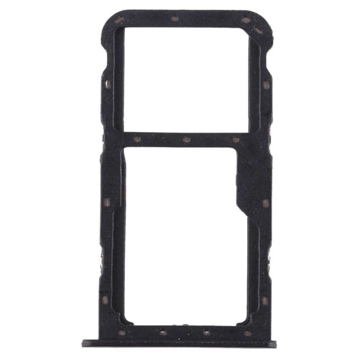 SIM Card Tray + SIM Card Tray / Micro SD Card Tray for Huawei Honor Play 7X (Black)