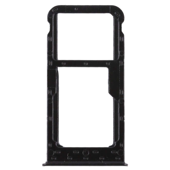 SIM Card Tray + SIM Card Tray / Micro SD Card for Huawei P smart (Enjoy 7S) (Black)