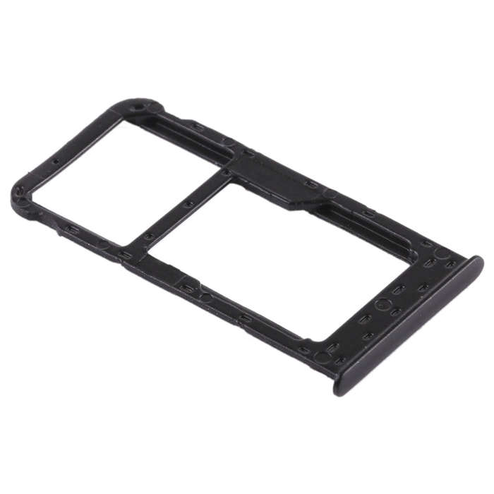 SIM Card Tray + SIM Card Tray / Micro SD Card for Huawei P smart (Enjoy 7S) (Black)