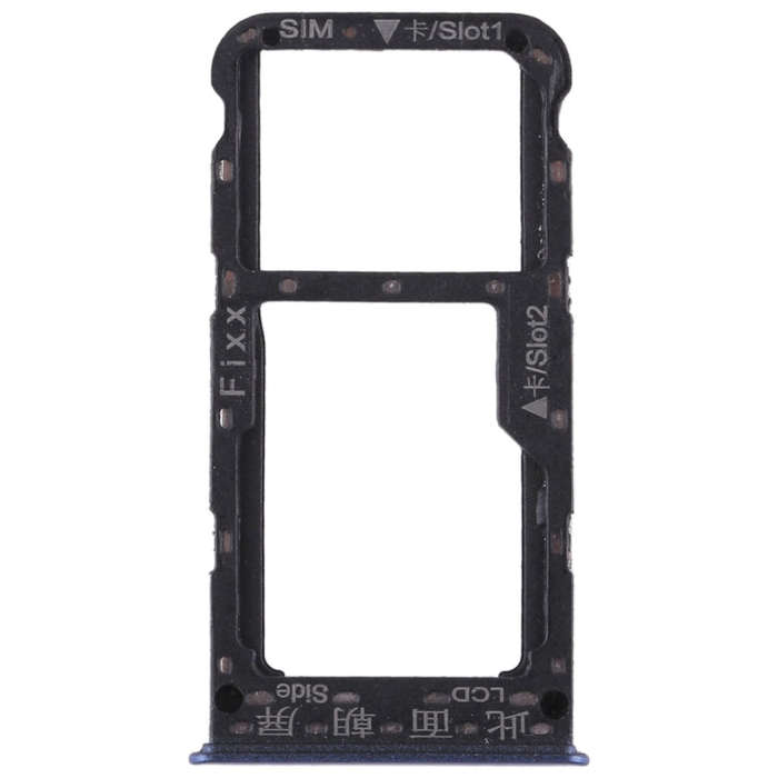SIM Card Tray + SIM Card Tray / Micro SD Card for Huawei P smart (Enjoy 7S) (Blue)