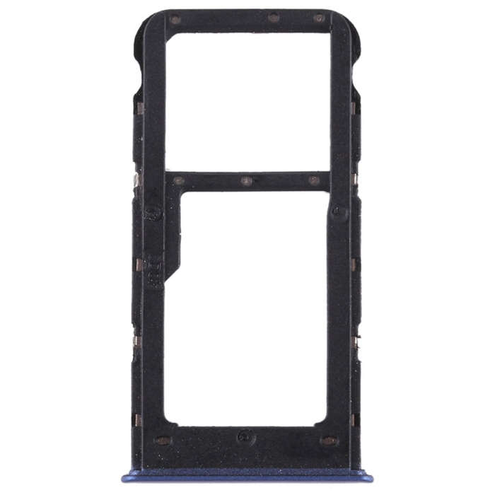 SIM Card Tray + SIM Card Tray / Micro SD Card for Huawei P smart (Enjoy 7S) (Blue)