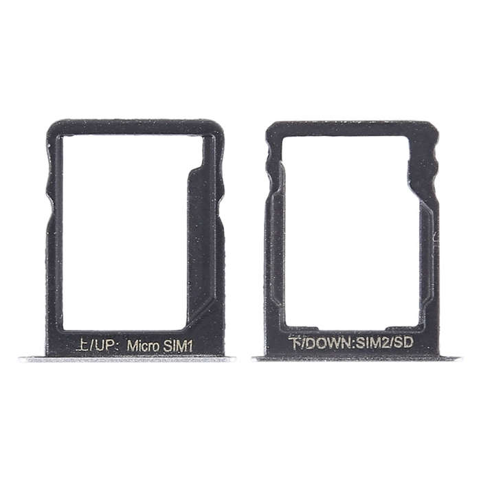 SIM Card Tray + SIM Card Tray / Micro SD Card for Huawei Enjoy 5s (Silver)