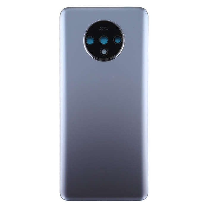 For OnePlus 7T Original Battery Back Cover with Camera Lens Cover (Silver)