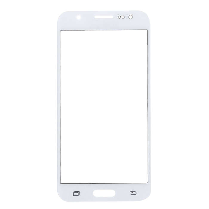 For Galaxy J5 / J500 Front Screen Outer Glass Lens (White)