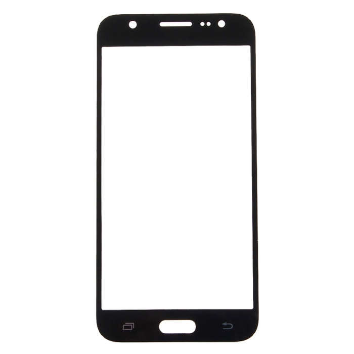 For Galaxy J7 / J700 Front Screen Outer Glass Lens (Black)