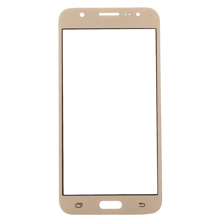 For Galaxy J7 / J700 Front Screen Outer Glass Lens (Gold)