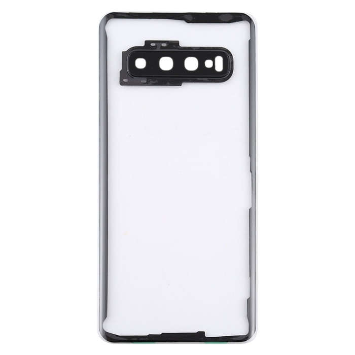 For Samsung Galaxy S10 G973F/DS G973U G973 SM-G973 Transparent Battery Back Cover with Camera Len...