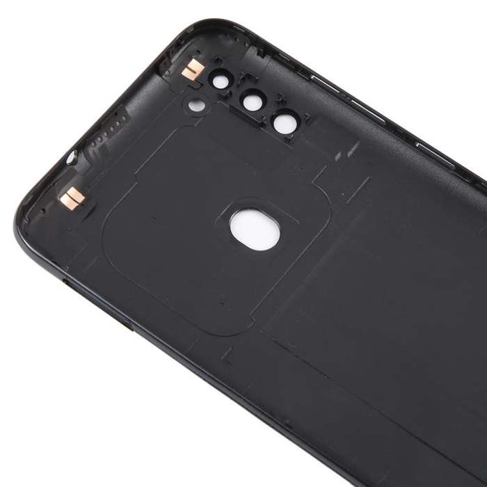 For Samsung Galaxy A11 SM-A115F Back Cover with Camera Lens Cover (Black)