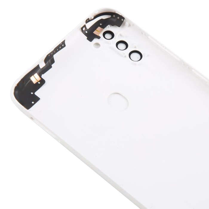 For Samsung Galaxy A11 SM-A115F Back Cover with Camera Lens Cover(White)