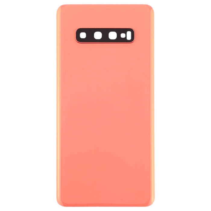 For Galaxy S10+ Battery Back Cover with Camera Lens (Pink)