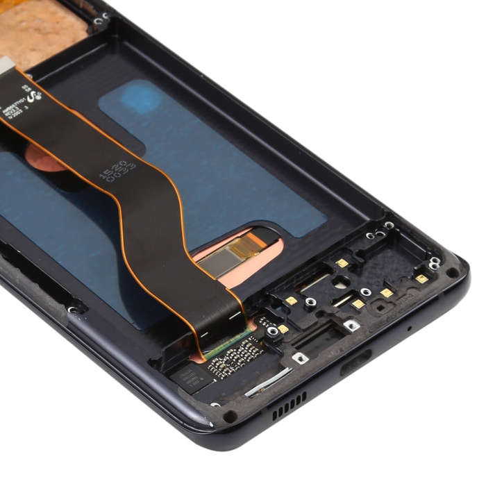 Original Dynamic AMOLED LCD Screen for Galaxy S20+ 4G Digitizer Full Assembly with Frame (Black)