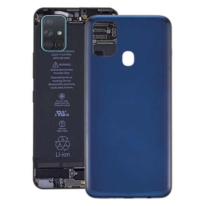 For Samsung Galaxy M31 / Galaxy M31 Prime Battery Back Cover (Blue)