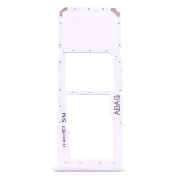 For Samsung Galaxy A21s SIM Card Tray + Micro SD Card Tray (White)