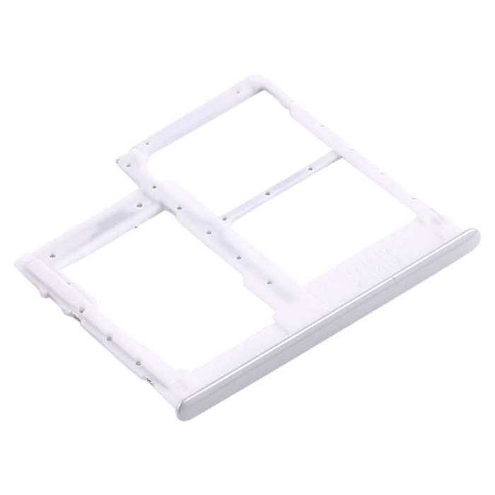 For Samsung Galaxy A41 / A415 SIM Card Tray + SIM Card Tray + Micro SD Card Tray (White)