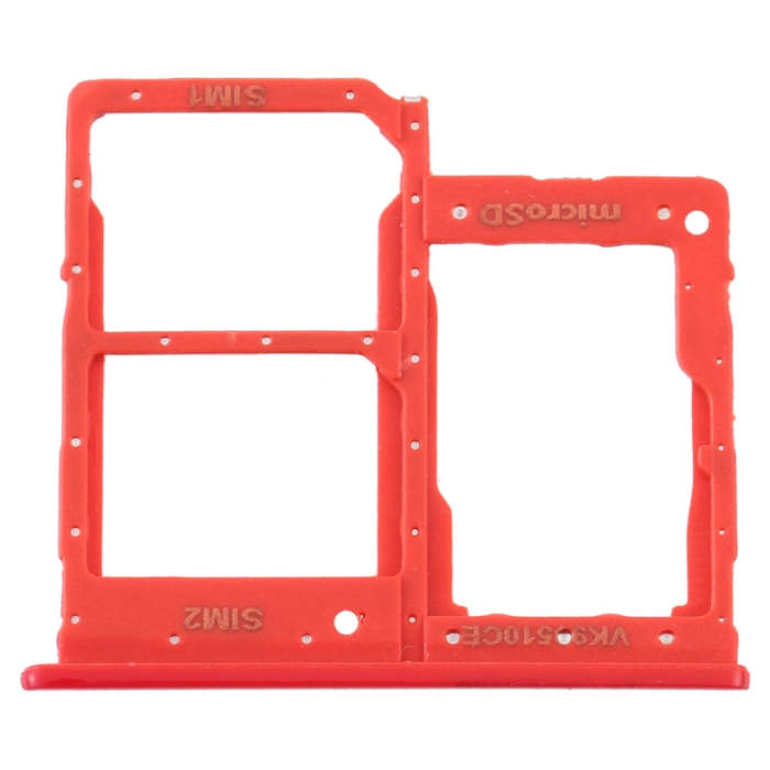 For Samsung Galaxy A2 Core SM-A260 SIM Card Tray + SIM Card Tray + Micro SD Card Tray (Red)