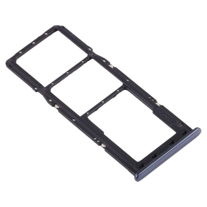 For Samsung Galaxy A50s SM-A507 SIM Card Tray + SIM Card Tray + Micro SD Card Tray (Black)