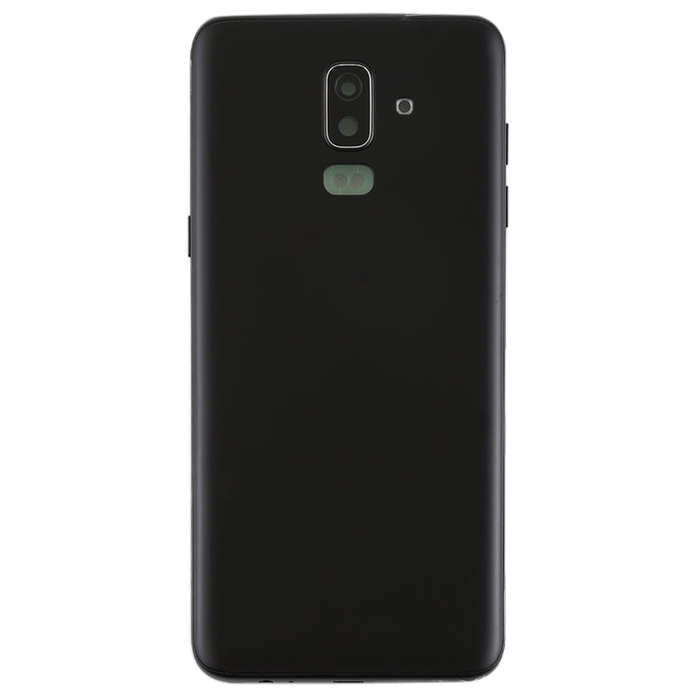 For Galaxy J8 (2018), J810F/DS, J810Y/DS, J810G/DS Back Cover with Side Keys & Camera Lens (Black)