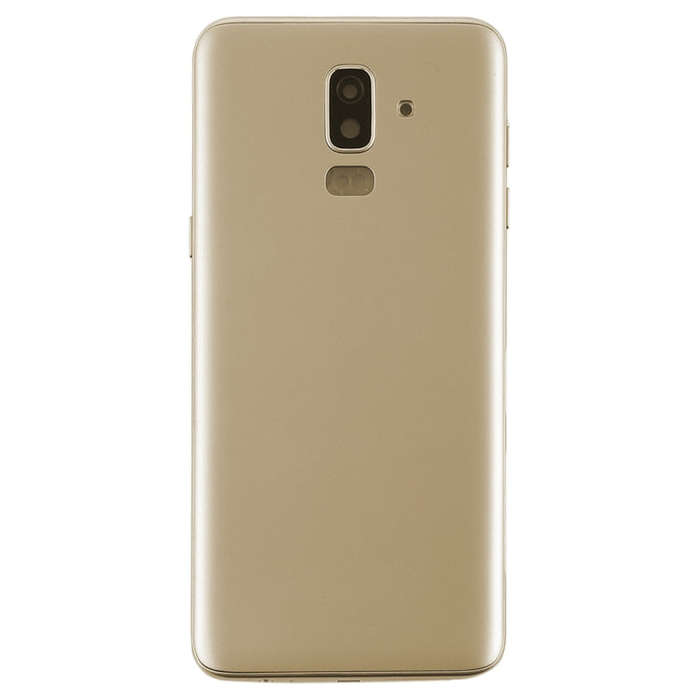 For Galaxy J8 (2018), J810F/DS, J810Y/DS, J810G/DS Back Cover with Side Keys & Camera Lens (Gold)