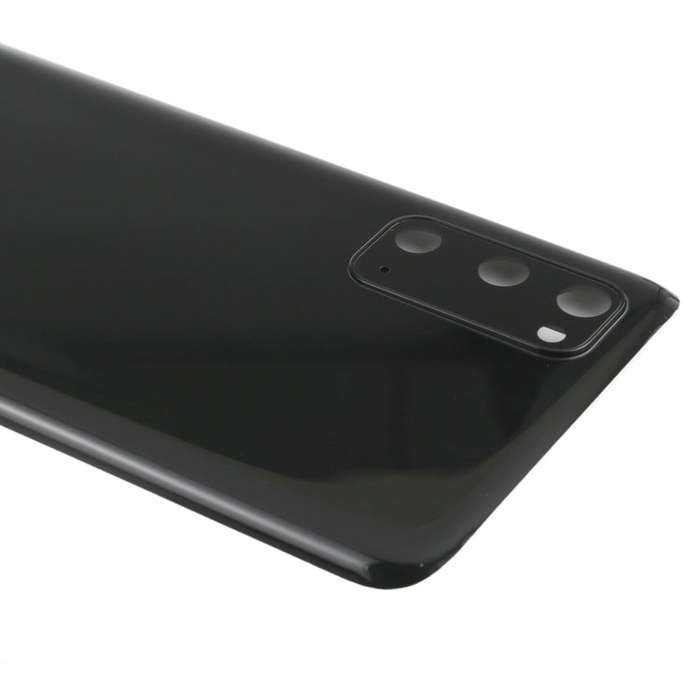 For Samsung Galaxy S20 Battery Back Cover with Camera Lens Cover (Black)
