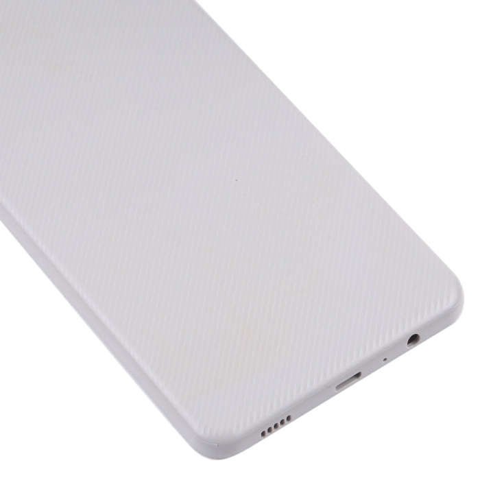 For Samsung Galaxy A02 Battery Back Cover with Camera Lens Cover (White)
