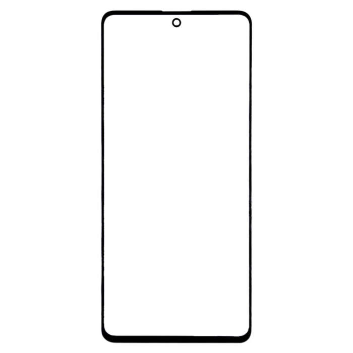 For Samsung Galaxy A71 10pcs Front Screen Outer Glass Lens (Black)