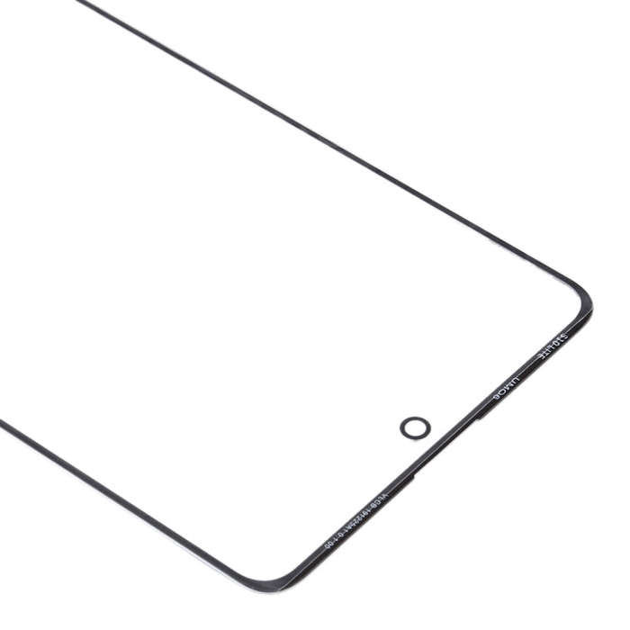 For Samsung Galaxy A71 10pcs Front Screen Outer Glass Lens (Black)