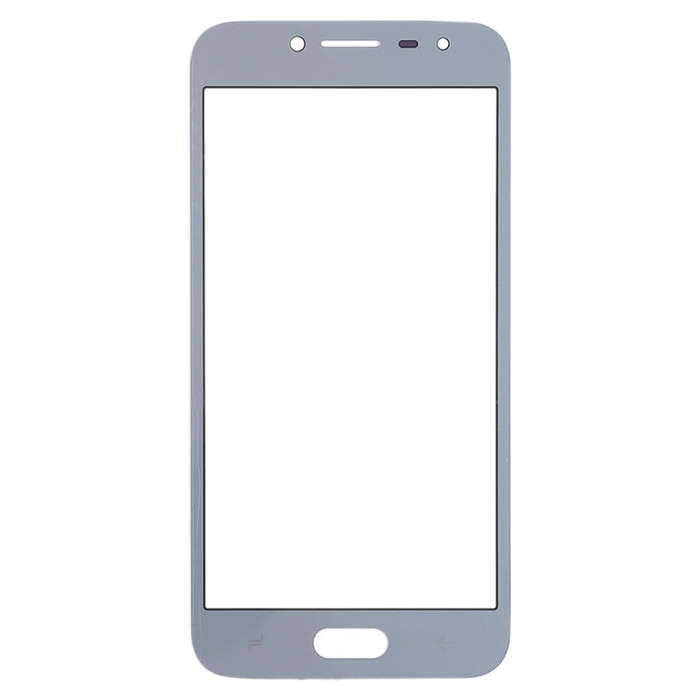 For Samsung Galaxy J2 Pro (2018), J250F/DS 10pcs Front Screen Outer Glass Lens (Grey)