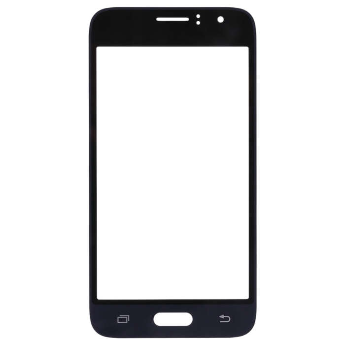 For Samsung Galaxy J1 (2016) / J120 10pcs Front Screen Outer Glass Lens (Black)