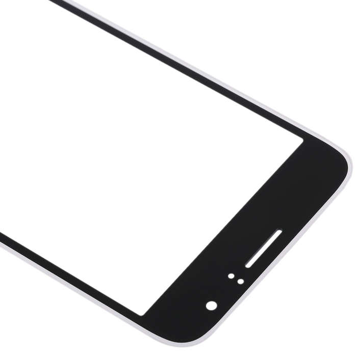 For Samsung Galaxy J1 (2016) / J120 10pcs Front Screen Outer Glass Lens (White)