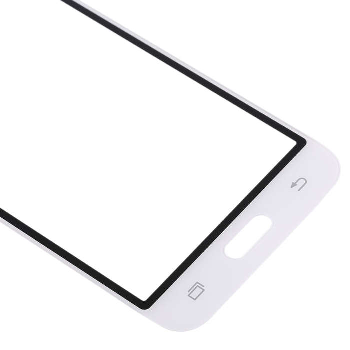 For Samsung Galaxy J1 (2016) / J120 10pcs Front Screen Outer Glass Lens (White)