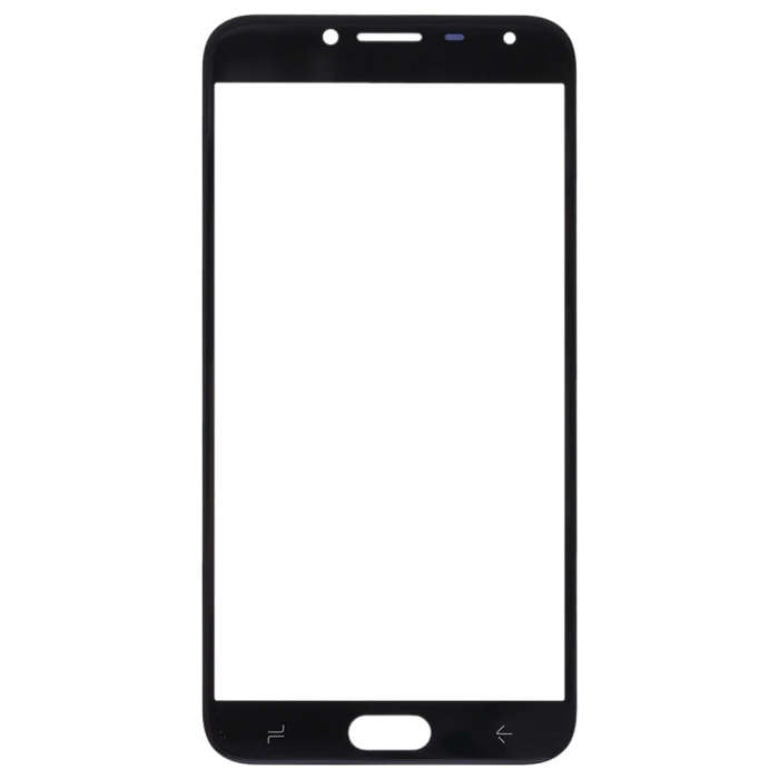 For Samsung Galaxy J4 (2018) 10pcs Front Screen Outer Glass Lens (Black)
