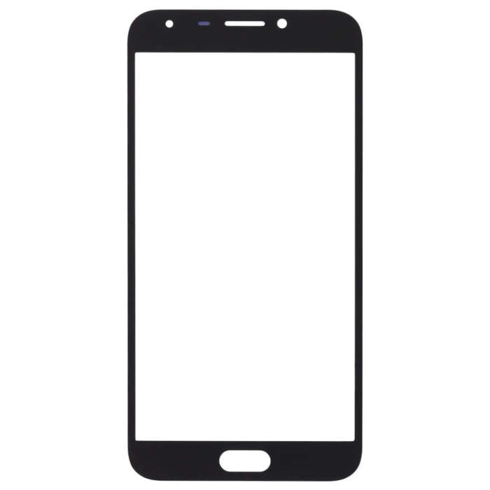 For Samsung Galaxy J4 (2018) 10pcs Front Screen Outer Glass Lens (Black)