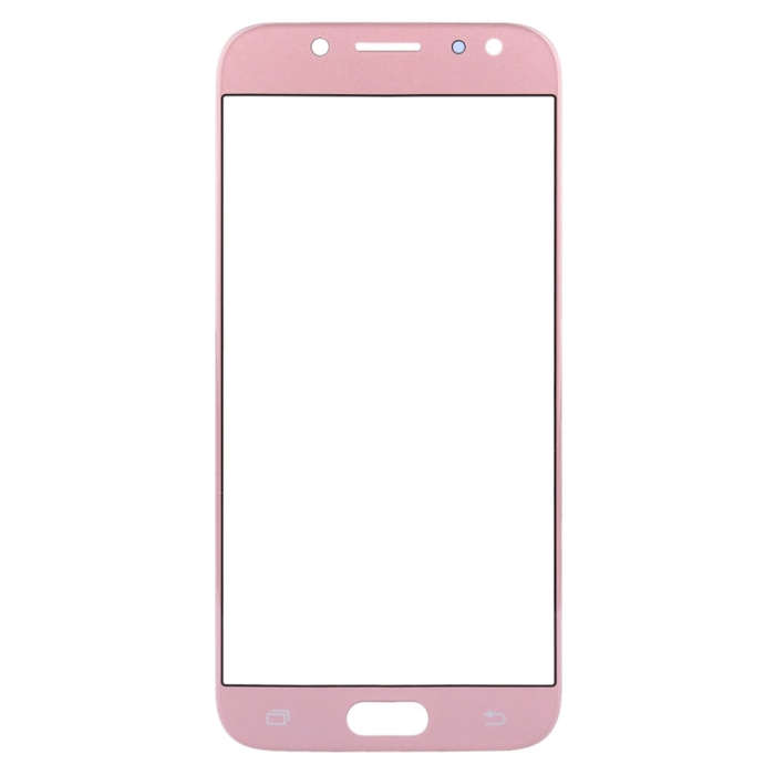 For Samsung Galaxy J7 (2017) / J730 10pcs Front Screen Outer Glass Lens (Rose Gold)