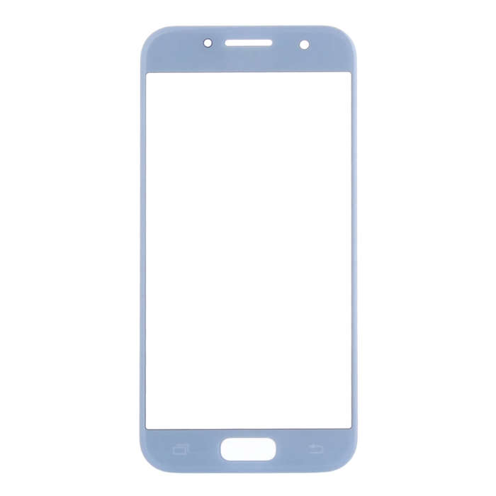 For Samsung Galaxy A7 (2017) / A720 10pcs Front Screen Outer Glass Lens (Blue)