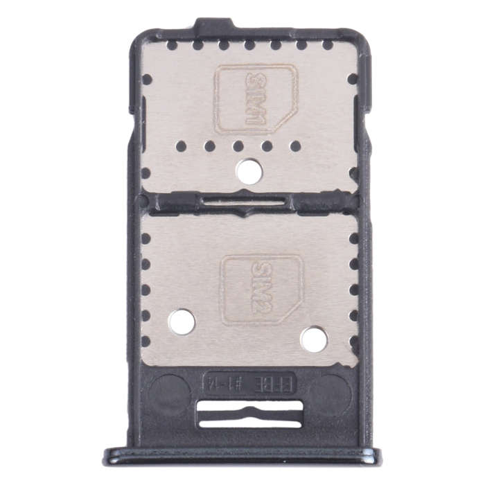 For Samsung Galaxy M31s SM-M317 SIM Card Tray + SIM Card Tray + Micro SD Card Tray (Black)