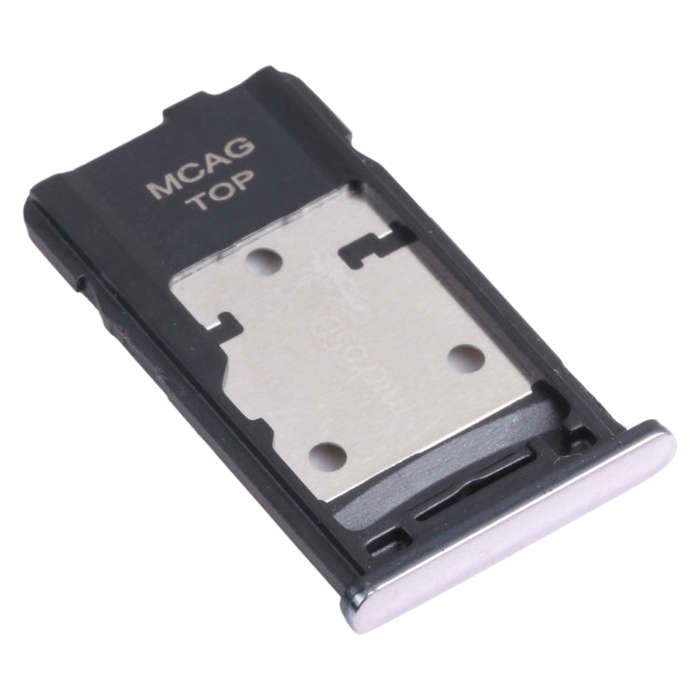 For Samsung Galaxy M31s SM-M317 SIM Card Tray + SIM Card Tray + Micro SD Card Tray (Silver)
