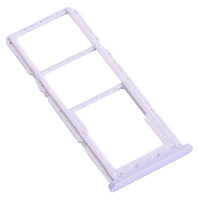 For Samsung Galaxy A22 SM-A225 SIM Card Tray + SIM Card Tray + Micro SD Card Tray (Purple)