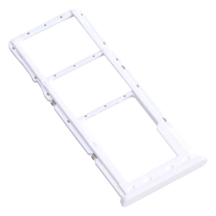 For Samsung Galaxy A22 SM-A225 SIM Card Tray + SIM Card Tray + Micro SD Card Tray (Silver)