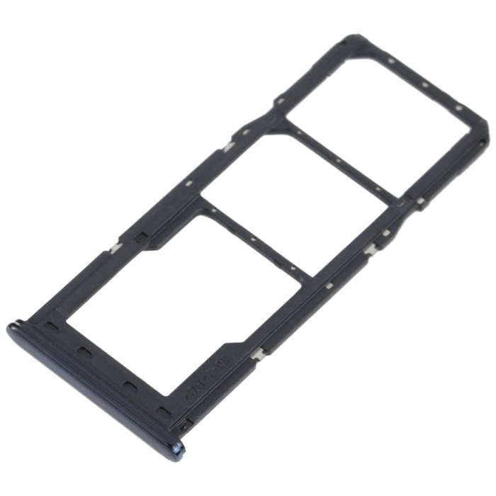 For Samsung Galaxy M32 SM-M325 SIM Card Tray + SIM Card Tray + Micro SD Card Tray (Black)