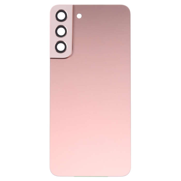 For Samsung Galaxy S22+ 5G SM-S906B Battery Back Cover with Camera Lens Cover (Pink)