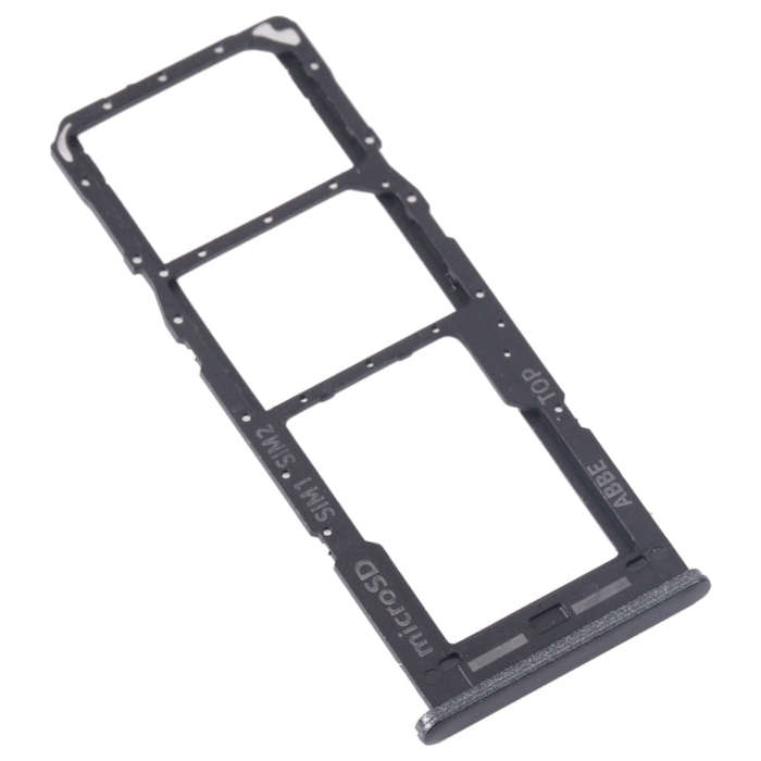 For Samsung Galaxy M23 SM-M236B Original SIM Card Tray + SIM Card Tray + Micro SD Card Tray (Black)