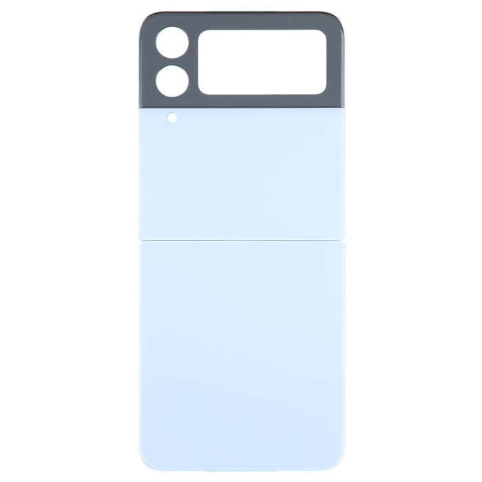 For Samsung Galaxy Z Flip4 SM-F721B Battery Back Cover with Camera Lens Cover(Blue)