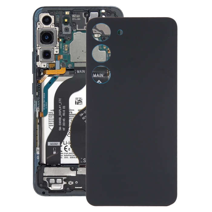 For Samsung Galaxy S23 SM-S911B OEM Glass Battery Back Cover(Black)