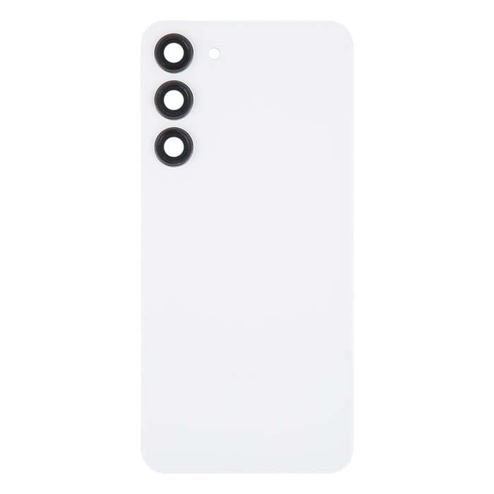 For Samsung Galaxy S23+ SM-S916B OEM Glass Battery Back Cover with Camera Lens Cover(White)