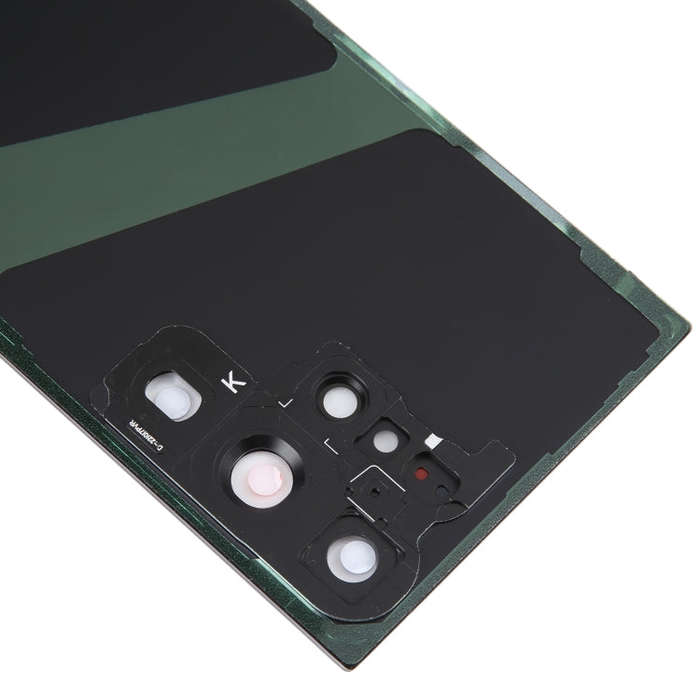 For Samsung Galaxy S23 Ultra SM-S918 Glass Battery Back Cover with Camera Lens Cover(Grey)