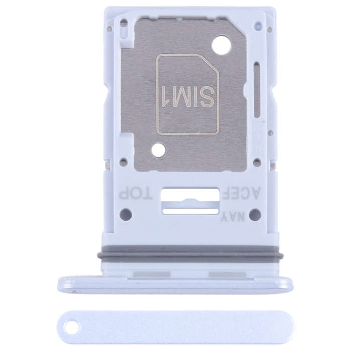 For Samsung Galaxy A35 SM-A356B Original SIM Card Tray + SIM / Micro SD Card Tray (Silver)