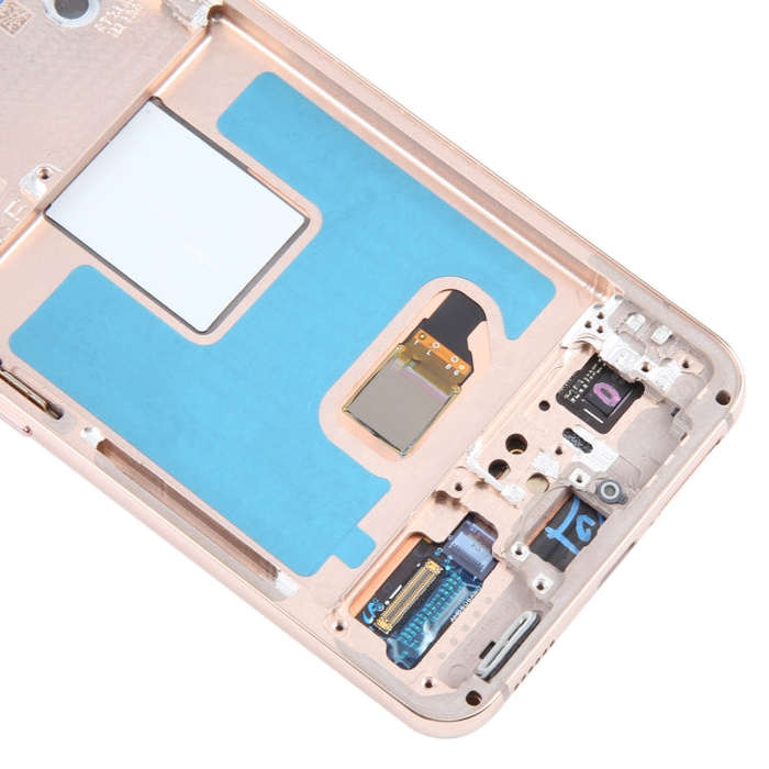 For Samsung Galaxy S22 5G SM-S901B Original LCD Screen Digitizer Full Assembly with Frame (Gold)