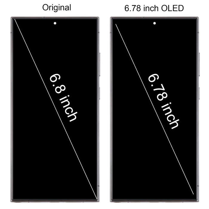 For Samsung Galaxy S24 Ultra SM-S928B 6.78 inch OLED LCD Screen Digitizer Full Assembly with Fram...
