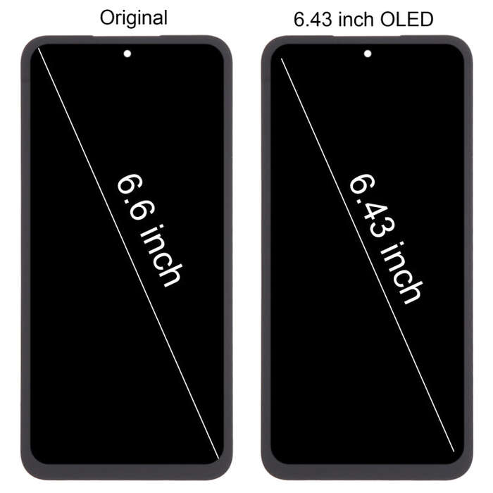 For Samsung Galaxy A55 SM-A556B 6.43 inch OLED LCD Screen Digitizer Full Assembly
